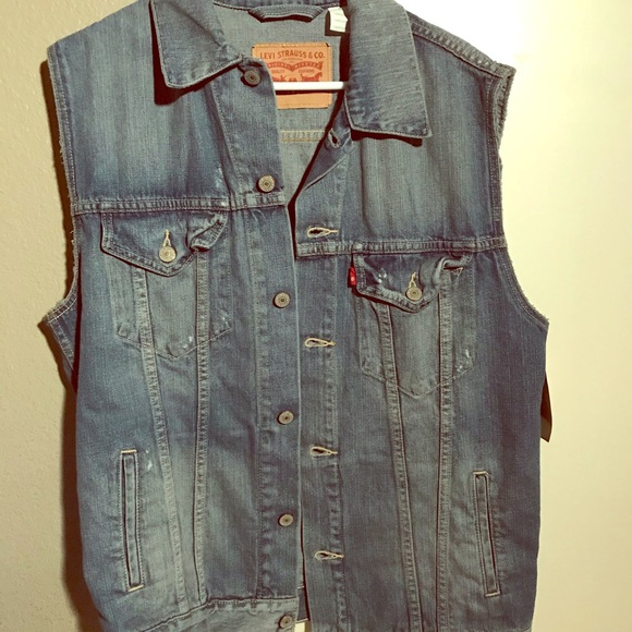 levi strauss denim vest